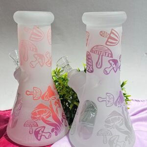 “20cm” Bongs De Vidrio - Diseño "Arenado" #3 | Modelo al azar |