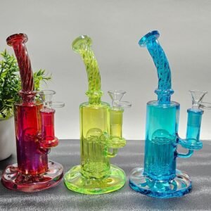 ”22cm” | Ring Bongs 6 tree arms Percs "Tornasol" | Colores al azar