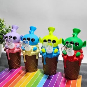 "18cm" Bongs Silicon - “Yoda Cono” | Colores al azar