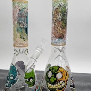 ”25cm” Bongs De Vidrio | Estampado "Mosters" Modelo al azar |
