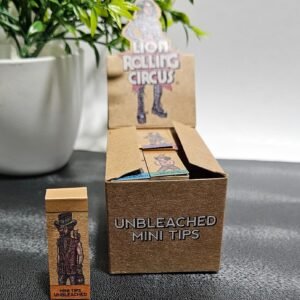 Lion Rolling Circus - Mini Filtros Unbleached | 24 Libritos Por Caja |