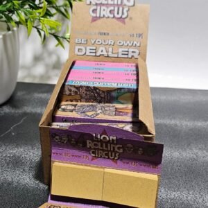 Lion Rolling Circus 1 1/4 | Unbleached + filtros | 24 libros Por Caja