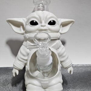 "cm" Bongs De Vidrio | Con Diseño De Plástico Ultra Resistente “Astronauta yoda” |