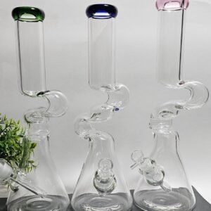 "cm" Zig Zag Beaker Bongs #37 | Colores al azar |