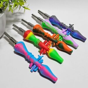 #19 Nector Collector Silicon Con Puntilla de metal | Color al azar |