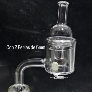 Set Banger #7 - Incluye Carb Cap y Doble Canicas | Set Color Solo Trasparente