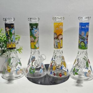”25cm” Bongs De Vidrio | Estampado “R & M” Modelo al azar |