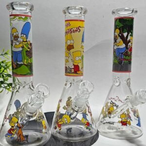 ”25cm” Bongs De Vidrio | Estampado “La Familia Cartoon ” | Modelo al azar