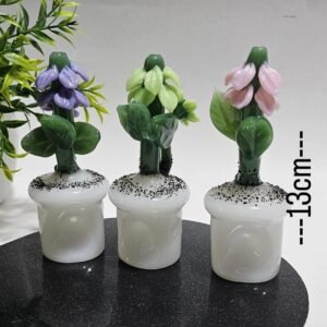 Pipa De Vidrio - Modelo "Maceta Flor" | Colores al azar |