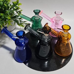 "11cm" Bongs De Vidrio #2 Incluye bowl de color | Colores al azar |