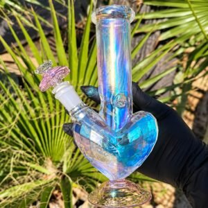“22cm” Bongs De Vidrio – Modelo “Corazon” Oferta Asta Agotar Existecias